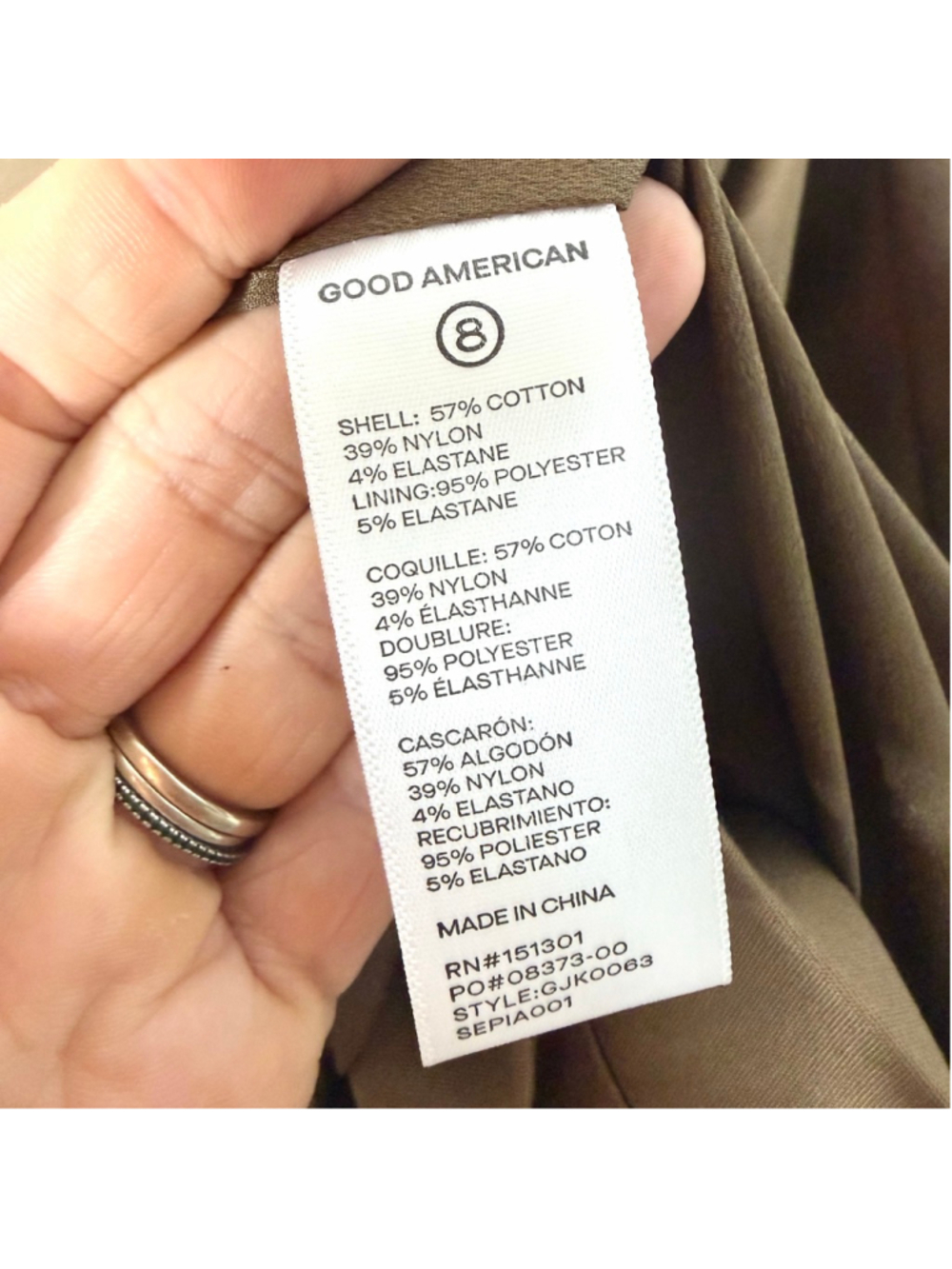 Women's Good American Oversized Brown Double Breasted Blazer Size 4XL - Picture 4 of 4